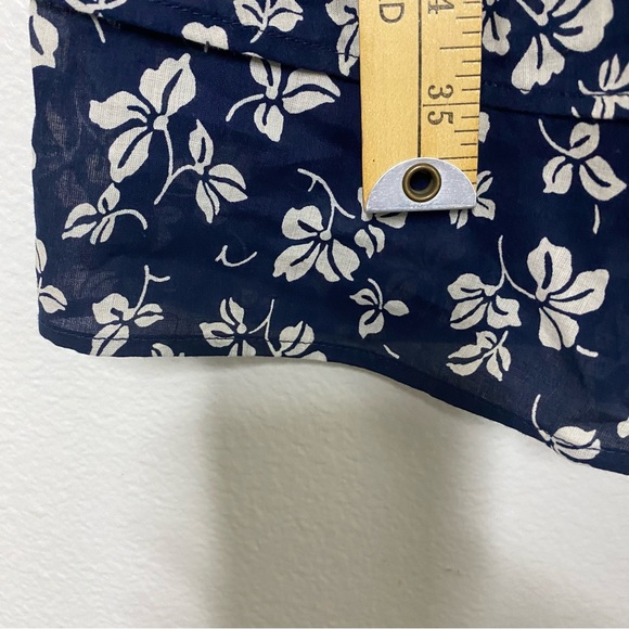 Lauren Ralph Lauren Floral Dress Womens Size 8 Puff Sleeves Blue Mini Bow Polo - Picture 10 of 13